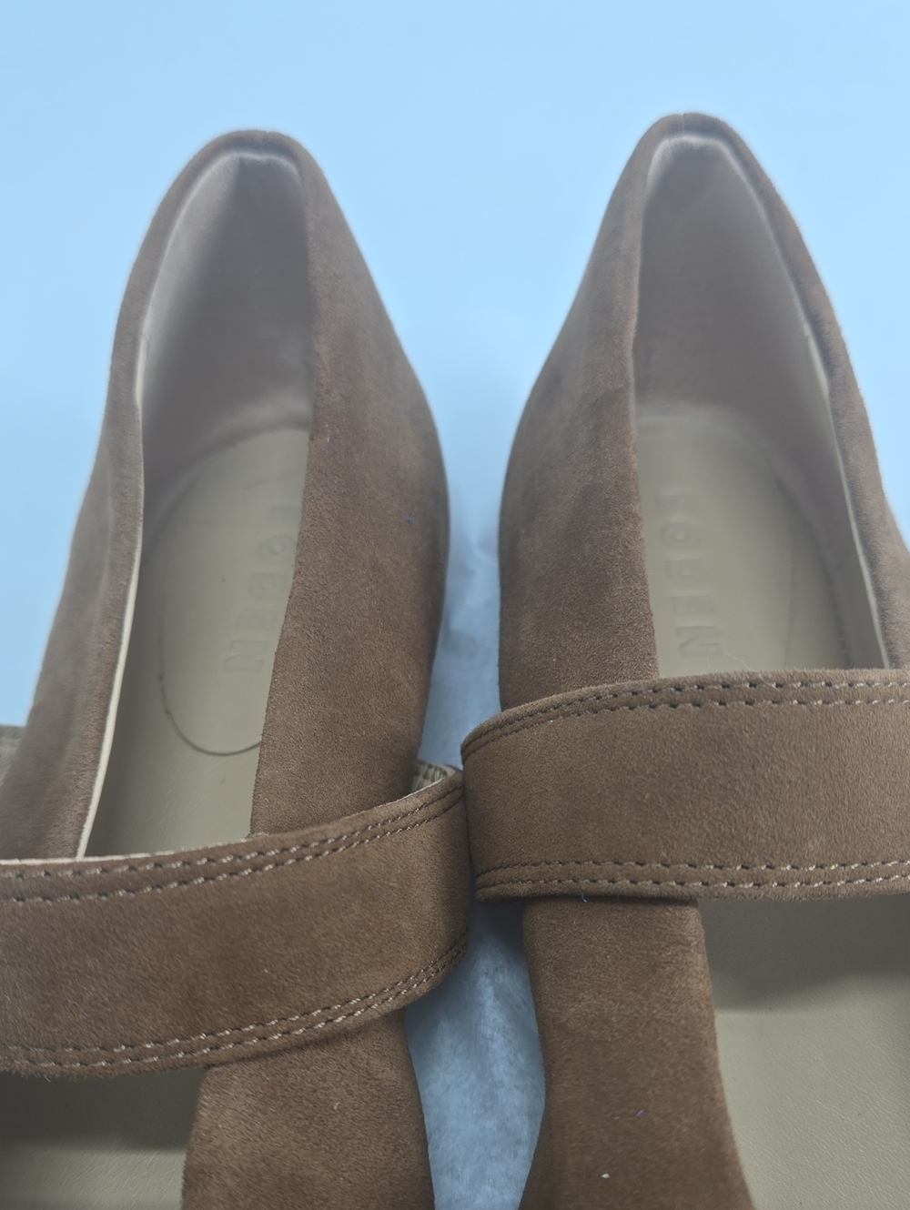 NEW Boden Kylie Flat Buckle Mary Janes Raw Umber EU 41 US 9.5 - Picture 8 of 9